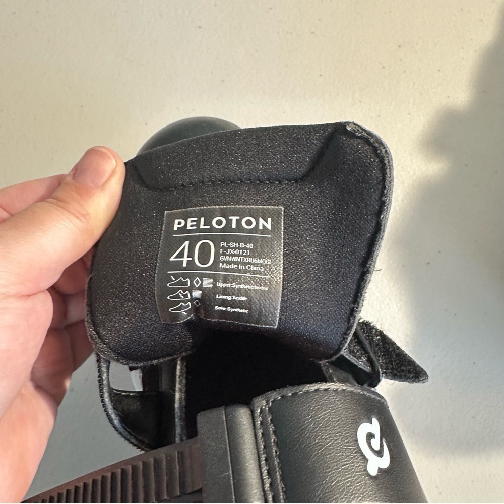 Peloton Black and Red Athletic Shoes - Picture 5 of 6